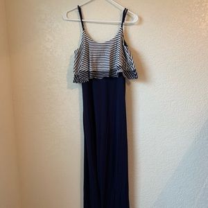 blue maxi dress